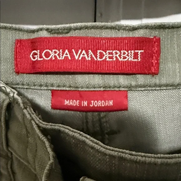 Gloria Vanderbilt Y2K Lace-Up Crop Capri Jeans 10P – Green - Picture 2 of 8